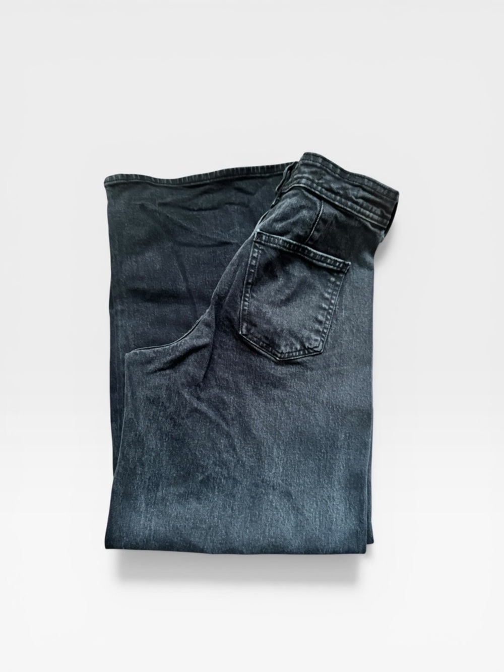 Universal Thread Sailor Wide Leg High Rise washed black jeans Sz 4 - Picture 4 of 10